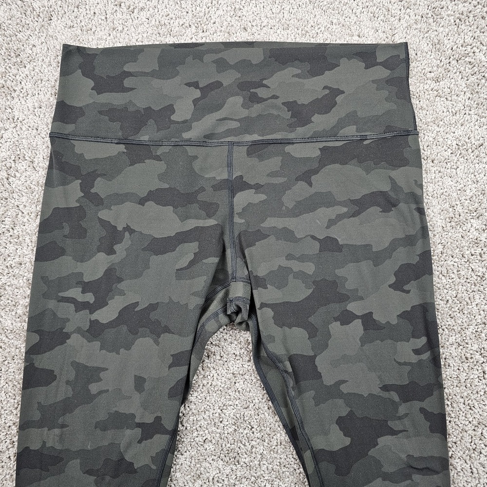 Lululemon Align High Rise 25" Leggings Sz 16 Heritage 365 Camo Dark Olive W5DLXS - Picture 2 of 9